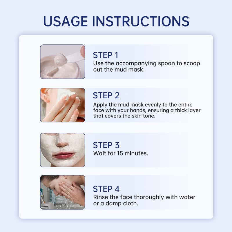 【On Sale】Dr.Leo White Clay Mud Mask for Oily, Acne-Prone & Sensitive Skin – Clears Pores, Removes Blackheads, Reduces Shine | 3-In-1 Affordable Skincare 100G Facial Cleanser #Cozyvibes #Effortlessbeauty