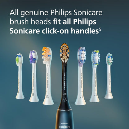Optimal Plaque Control Replacement Toothbrush Heads, HX9023/65, Brushsync Technology, White 3-Pk