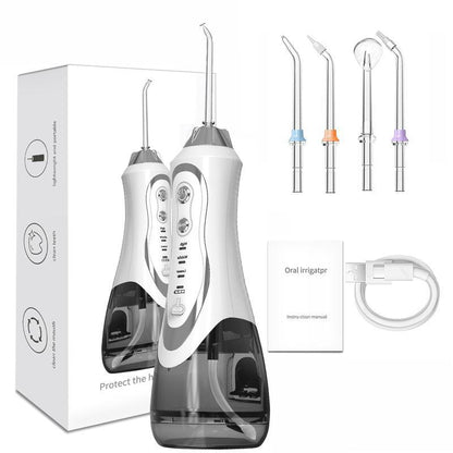 45-Day Water Flosser: IPX7 Waterproof, 360° Nozzle, 3 Modes & 300Ml Tank for Teeth Whitening, Plaque Removal & Gum Care