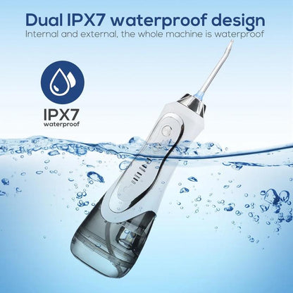45-Day Water Flosser: IPX7 Waterproof, 360° Nozzle, 3 Modes & 300Ml Tank for Teeth Whitening, Plaque Removal & Gum Care