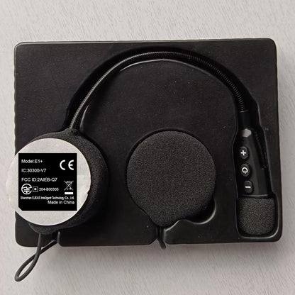 E1+ Motorcycle Helmet Bluetooth Headset, Bluetooth 5.1 Helmet Speaker with Auto Answering Call and Noise Reduction Function, Motorcycle Helmet Headphone Can Connect 2 Mobile Phones