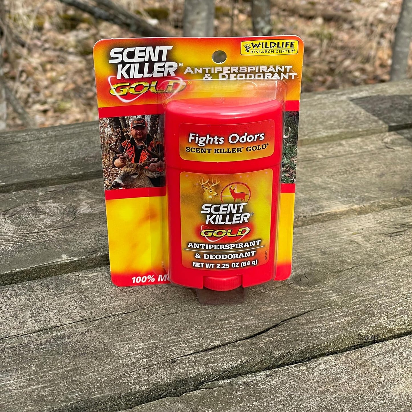Scent Killer Gold Unscented Deodorant and Antiperspirant for Hunting Scent Control