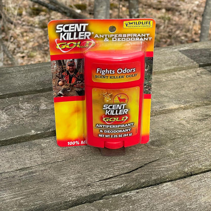 Scent Killer Gold Unscented Deodorant and Antiperspirant for Hunting Scent Control