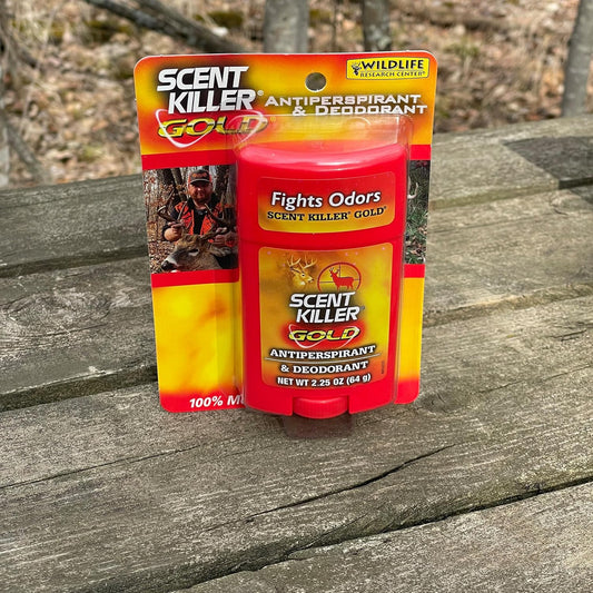 Scent Killer Gold Unscented Deodorant and Antiperspirant for Hunting Scent Control