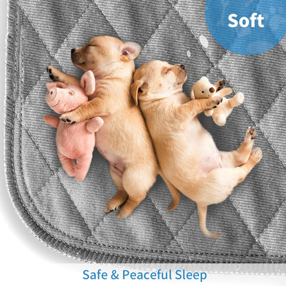 Washable Puppy Dog Pee Pad, 34" X52" Extra Large, Waterproof Whelping Training Mat for Playpen Crate, Floor, Bed,Sofa and Trunk [Premium Fabrics That Can Be Used by Humans]