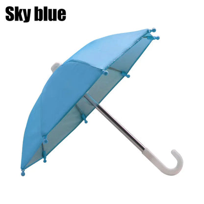 1Pcs New Motorcycle Phone Holder Mini Sunshade Umbrella Bicycle Decoration Accessories Polyester Mobile Motorcycle Accessories
